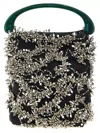 Dries Van Noten Beaded Strap Handbag With Embellished Top Handle In Black