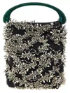 Dries Van Noten Beaded Strap Handbag With Embellished Top Handle In Black