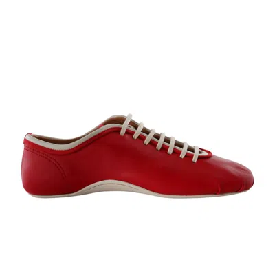 Pre-owned Dries Van Noten Wmns Lamb Leather Shoe 'red' | Women's Size 38