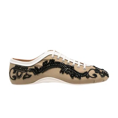 Pre-owned Dries Van Noten Wmns Twill Microsand Cotton Shoe 'camel' | Tan | Women's Size 36 In Brown