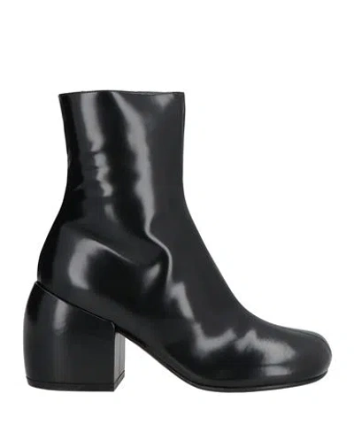 Shop Dries Van Noten Woman Ankle Boots Black Size 7 Leather
