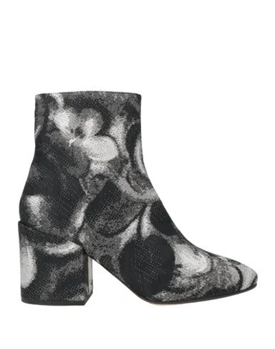 Dries Van Noten Woman Ankle Boots Black Size 8.5 Textile Fibers