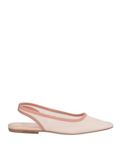 Dries Van Noten Woman Ballet Flats Blush Size 8 Textile Fibers In Pink