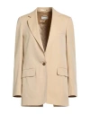 Dries Van Noten Woman Blazer Beige Size 8 Cotton In Neutral