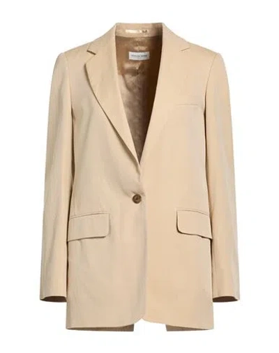Dries Van Noten Woman Blazer Beige Size 8 Cotton In Neutral