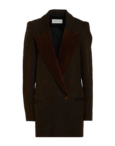Dries Van Noten Woman Blazer Brown Size M Cotton
