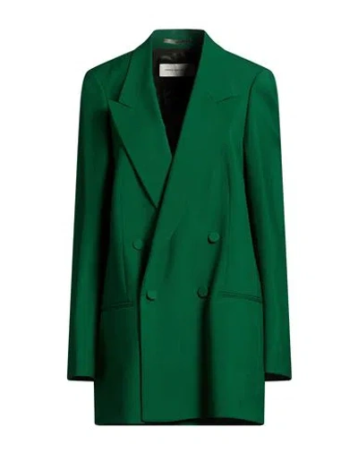 Dries Van Noten Woman Blazer Green Size Xs Wool, Mohair Wool