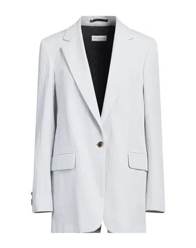 Dries Van Noten Single-breasted Cotton Blazer In Grey
