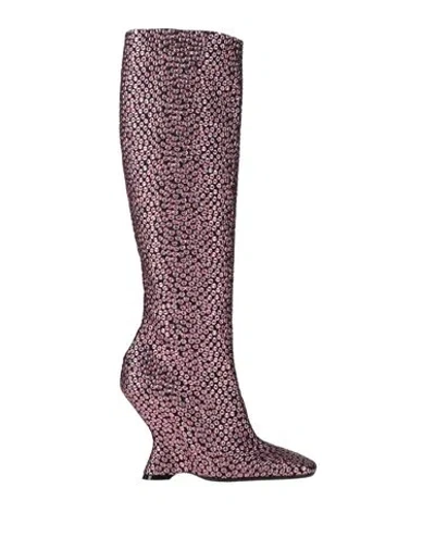 Dries Van Noten Woman Boot Pink Size 6 Textile Fibers