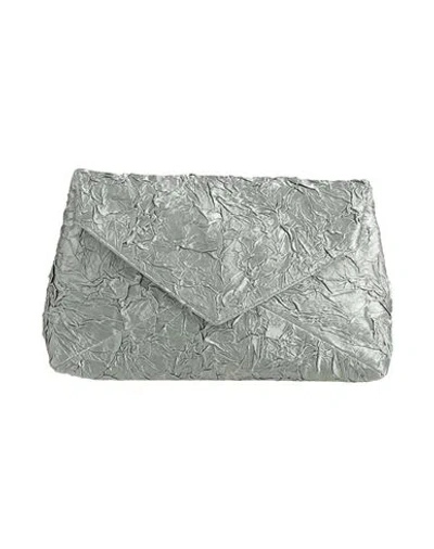 Dries Van Noten Woman Clutch Sage Green Size - Viscose, Cotton, Leather