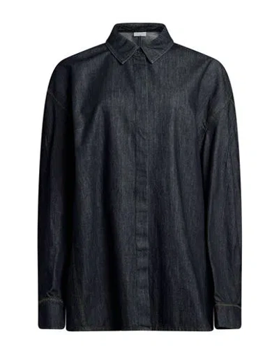 Dries Van Noten Woman Denim Shirt Blue Size 6 Cotton