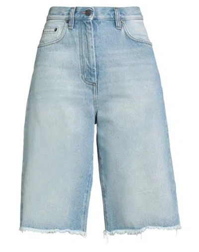 Dries Van Noten Woman Denim Shorts Blue Size 28 Cotton