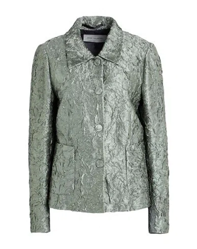 Dries Van Noten Woman Jacket Sage Green Size 8 Viscose, Cotton