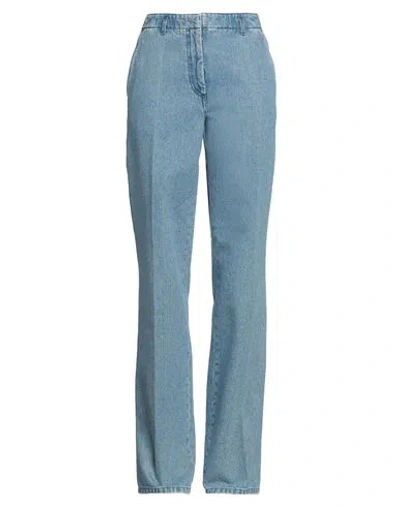 Dries Van Noten Woman Jeans Blue Size 8 Cotton