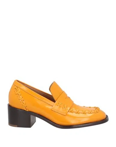 Dries Van Noten Woman Loafers Mandarin Size 8 Leather