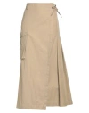 Dries Van Noten Woman Maxi Skirt Camel Size 36 Cotton In Beige