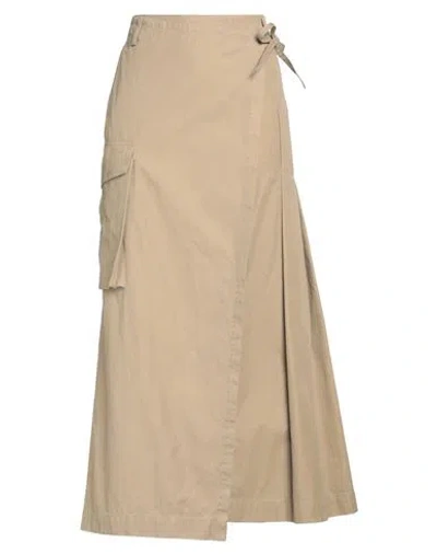 Dries Van Noten Woman Maxi Skirt Camel Size 36 Cotton In Beige