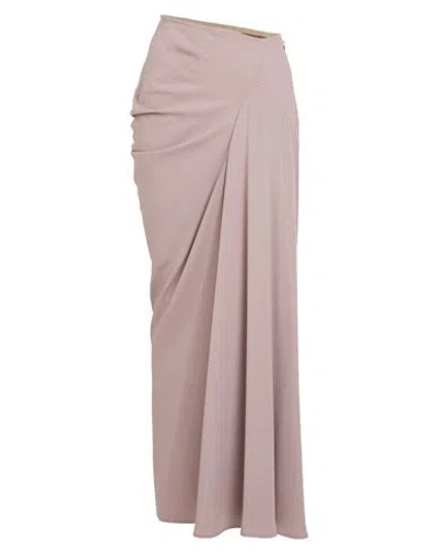 Dries Van Noten Woman Maxi Skirt Light Brown Size 6 Acetate, Viscose