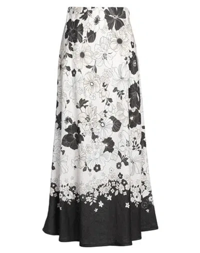 Dries Van Noten Woman Maxi Skirt White Size 0 Linen