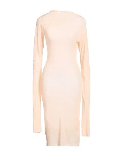 Dries Van Noten Woman Midi Dress Apricot Size M Polyamide, Viscose In Orange
