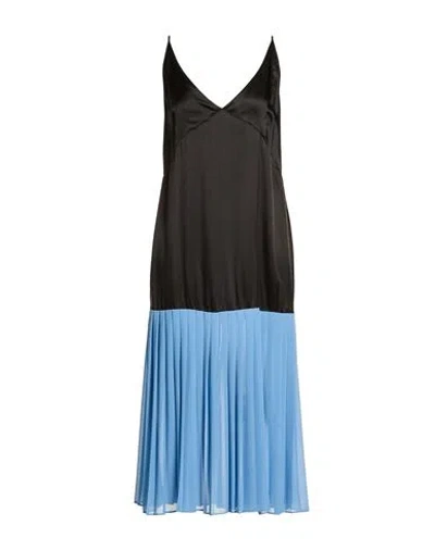 Dries Van Noten Woman Midi Dress Black Size M Polyester, Viscose