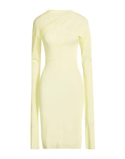 Dries Van Noten Woman Midi Dress Pastel Yellow Size M Polyamide, Viscose