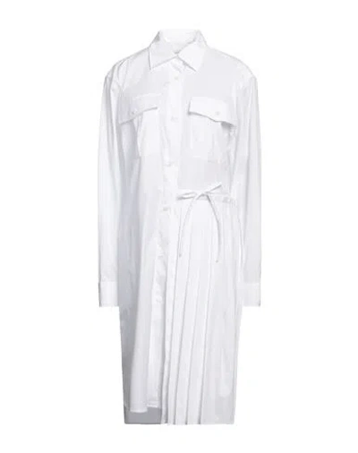 Dries Van Noten Woman Midi Dress White Size 8 Cotton