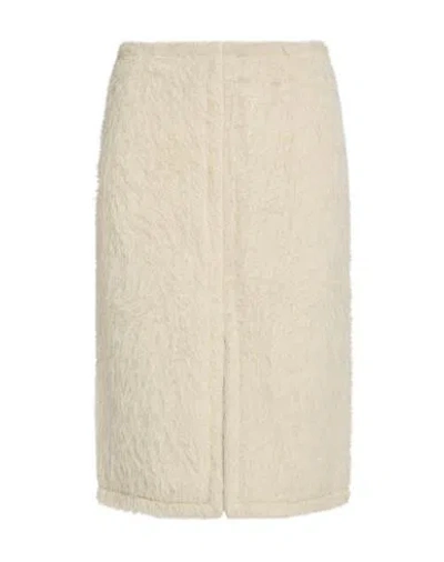 Dries Van Noten Woman Midi Skirt Beige Size 4 Wool, Alpaca Wool, Polyamide