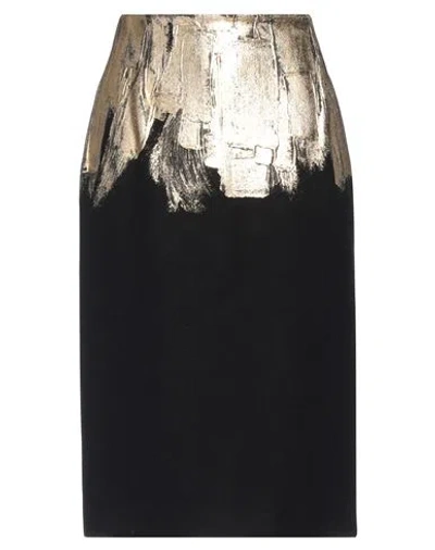 Dries Van Noten Woman Midi Skirt Black Size 10 Wool