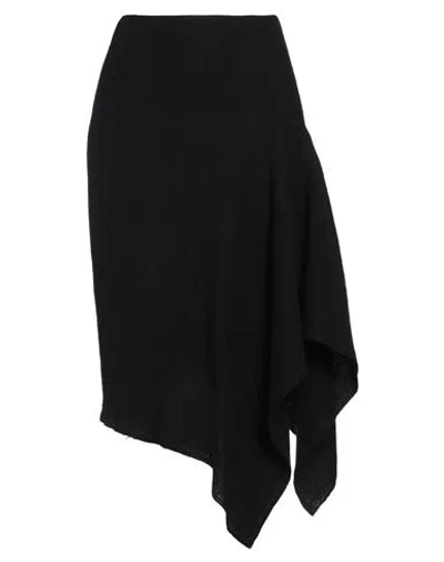 Dries Van Noten Black Skirt With Draping