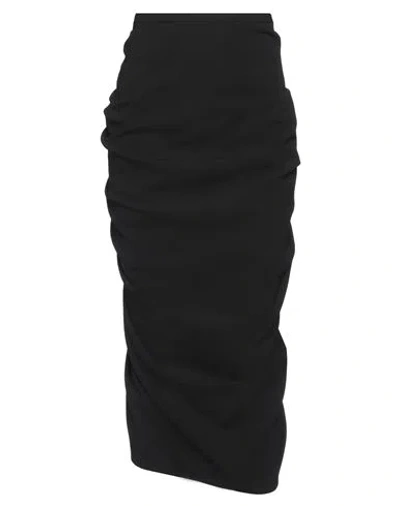 Dries Van Noten Woman Midi Skirt Black Size 6 Wool, Viscose