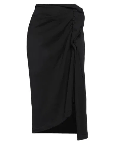 Dries Van Noten Black Skirt With Draping