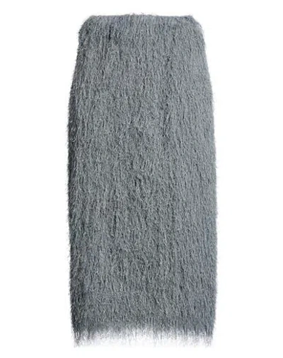 Dries Van Noten Woman Midi Skirt Grey Size 6 Polyester