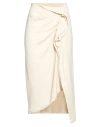 Dries Van Noten Woman Midi Skirt Ivory Size 4 Cotton In White