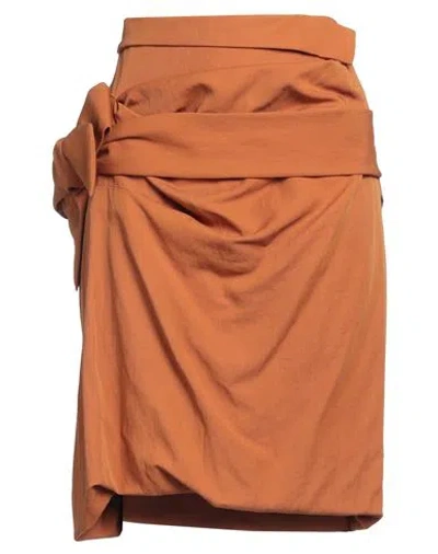 Dries Van Noten Woman Midi Skirt Mandarin Size 8 Wool, Paper Yarn, Polyamide