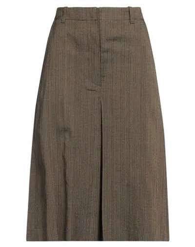 Dries Van Noten Woman Midi Skirt Off White Size 8 Cotton, Acetate, Silk, Polyamide
