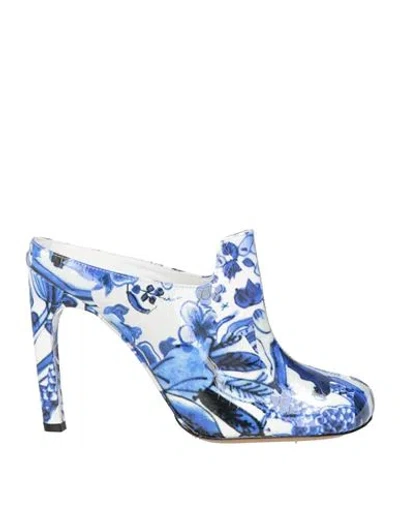 Dries Van Noten Woman Mules & Clogs Blue Size 7 Leather