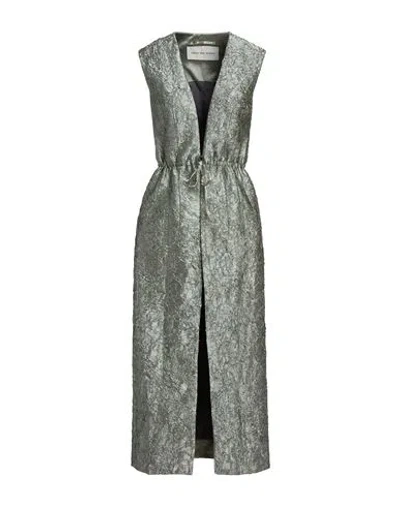 Dries Van Noten Woman Overcoat & Trench Coat Light Green Size 6 Viscose, Cotton