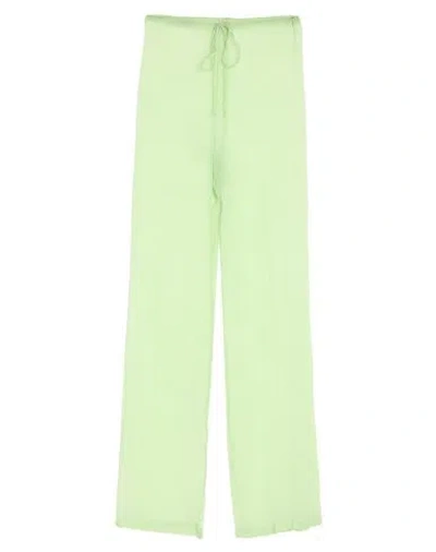 Dries Van Noten Woman Pants Acid Green Size 6 Silk