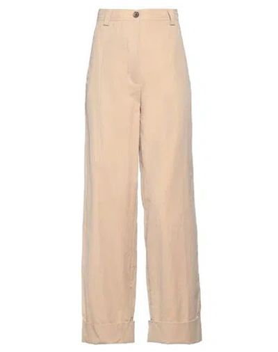 Dries Van Noten Woman Pants Beige Size 6 Cotton
