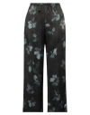 Dries Van Noten Printed Silk Pant In Black