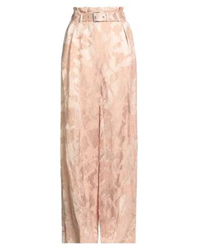 Dries Van Noten Woman Pants Blush Size 6 Linen, Viscose In Pink