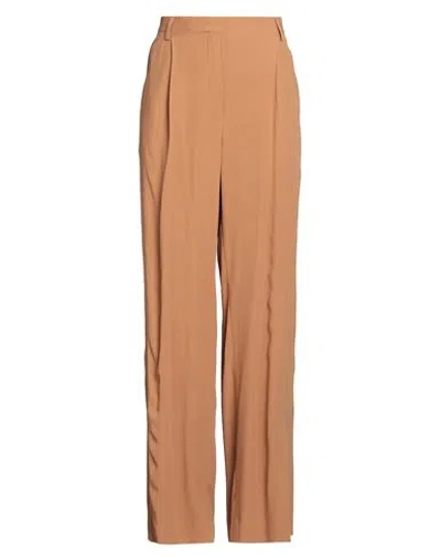 Dries Van Noten Woman Pants Brown Size 12 Acetate, Viscose