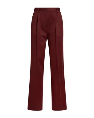 Dries Van Noten Woman Pants Burgundy Size 4 Wool