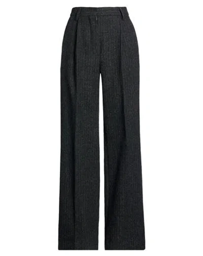 Dries Van Noten Woman Pants Charcoal Size 10 Wool In Gray