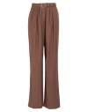 Dries Van Noten High-waisted Wide-leg Pants With Matching Belt In Brown