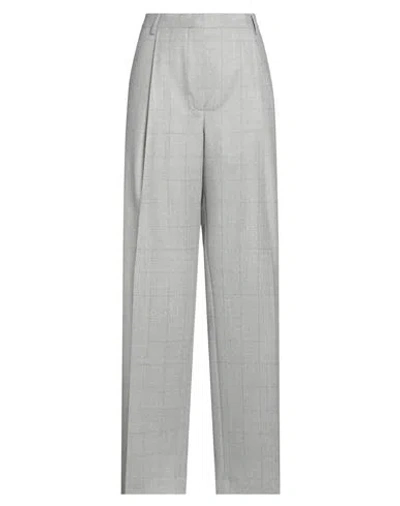 Dries Van Noten Woman Pants Light Grey Size 8 Wool In Gray