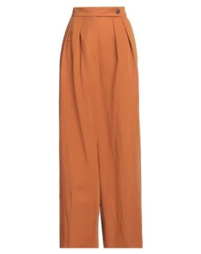 Dries Van Noten High Waist Pleated Wide Leg Trousers In Brown