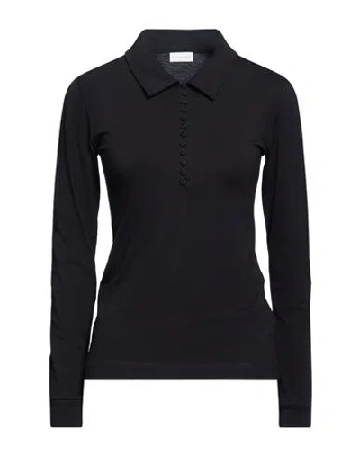 Dries Van Noten Woman Polo Shirt Black Size Xs Cotton