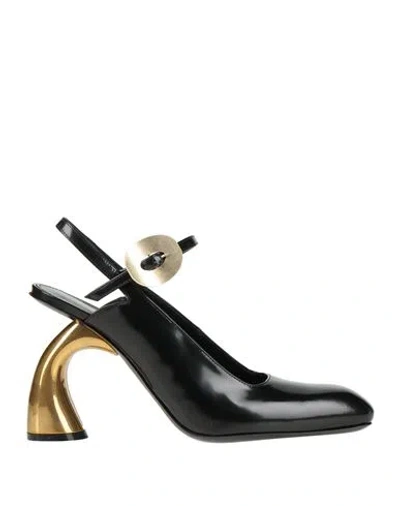 Dries Van Noten Woman Pumps Black Size 8 Soft Leather